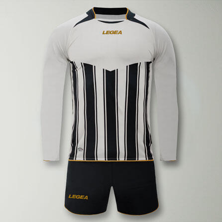 Herren Running Trainingsshirt Manchester ML Langarm Schwarz-Weiß 2/2