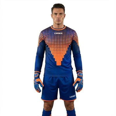 Kit portiere calcio Allianz 100% poliestere grigio scuro-fuxia