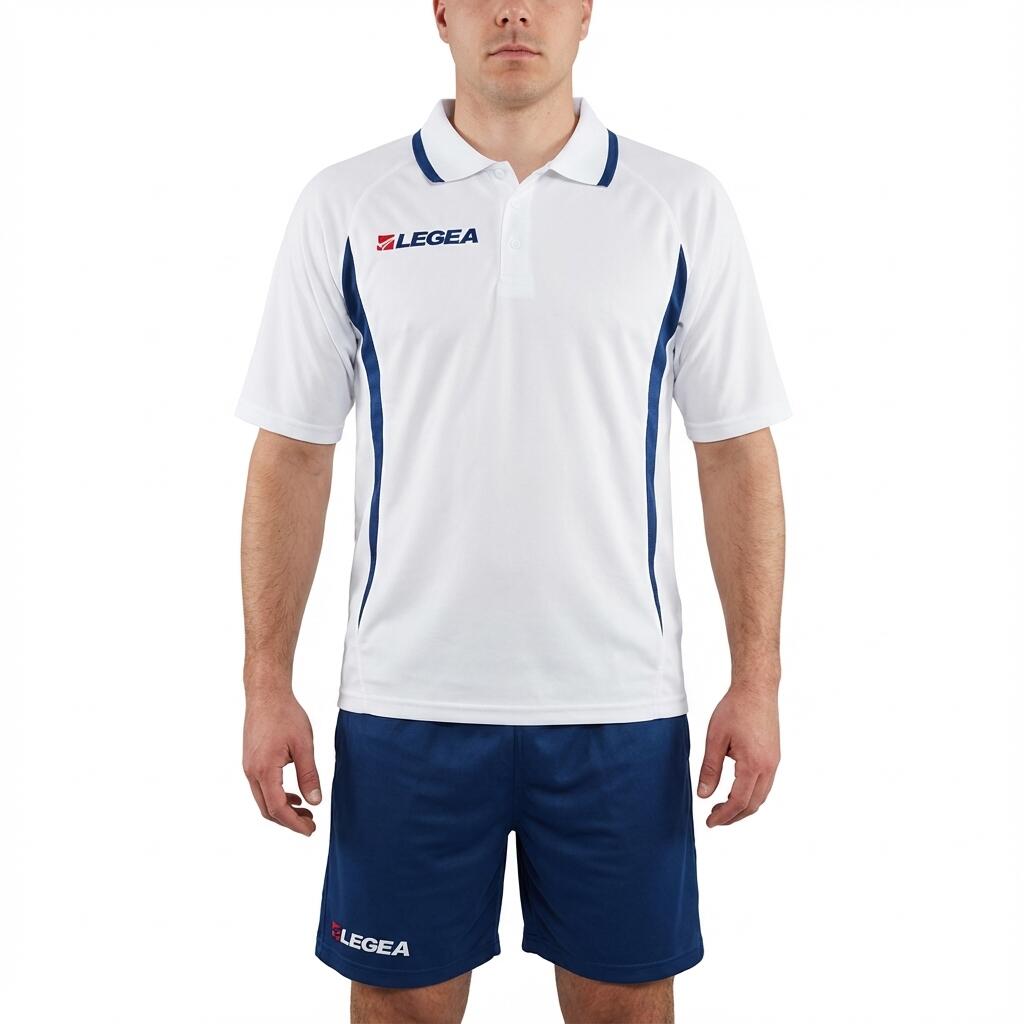 Men's Tennis Set T-Shirt and Shorts White-Blue