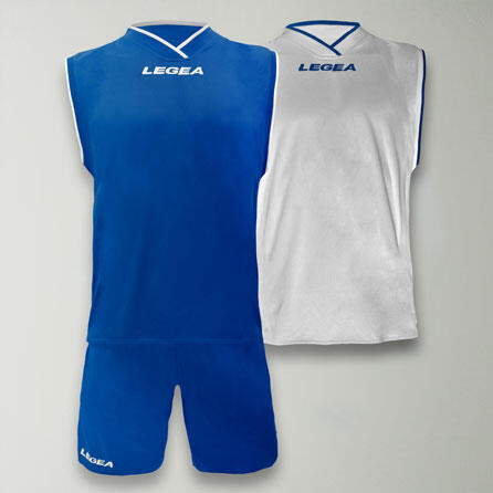 Kit da calcio per allenamento bianco-azzurro 2/4