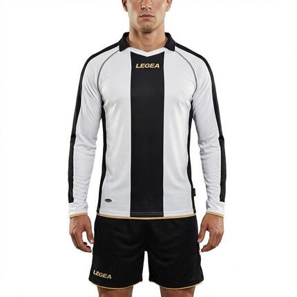 Herren Fußball Langarmtrikot Berlin Amaranth-Schwarz