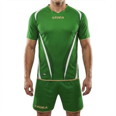 Kit calcio Santiago MC da allenamento blu-bianco