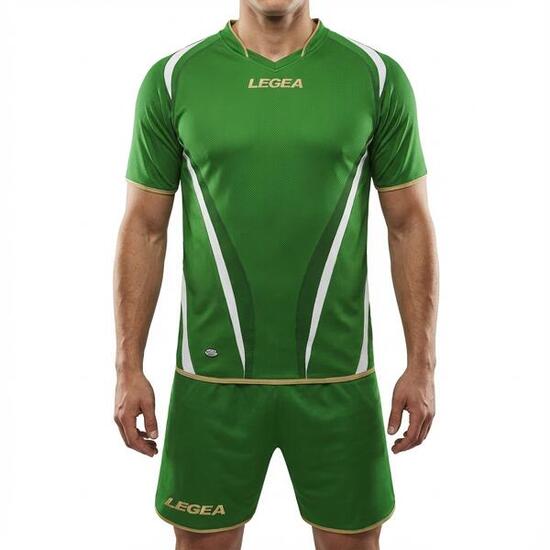 Kit calcio Santiago MC da allenamento blu-bianco