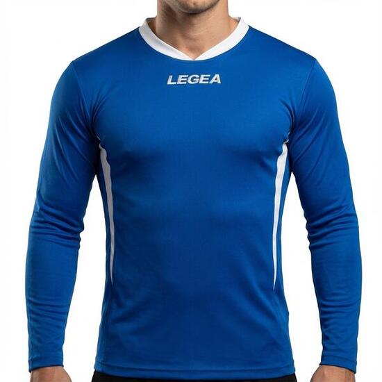 Homme Course T-shirt Dusseldorf ML Caractéristiques Clés Bleu-Blanc