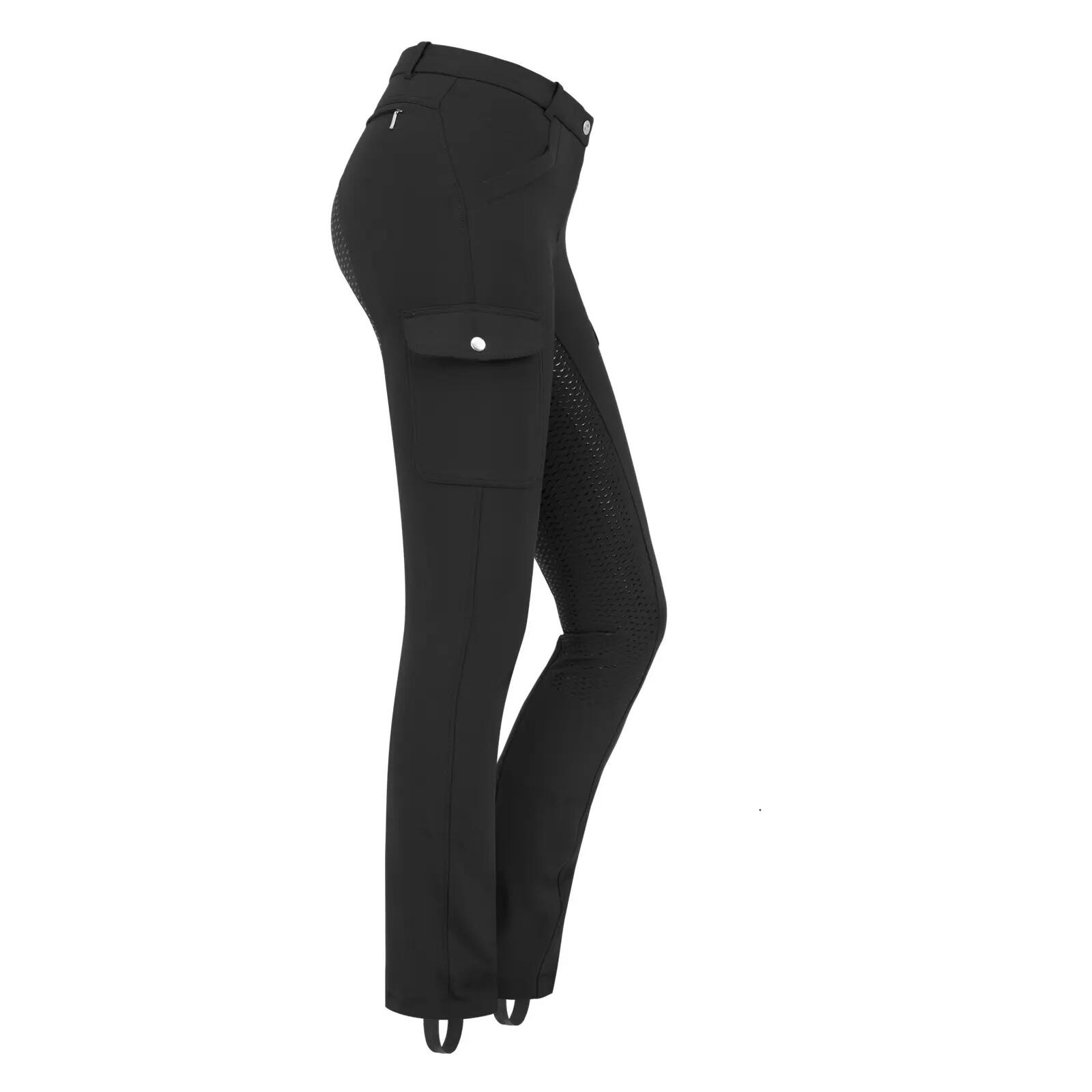 Pantalón de equitación cargo para mujer con agarre total ELT Micro Jodhpur 3/5