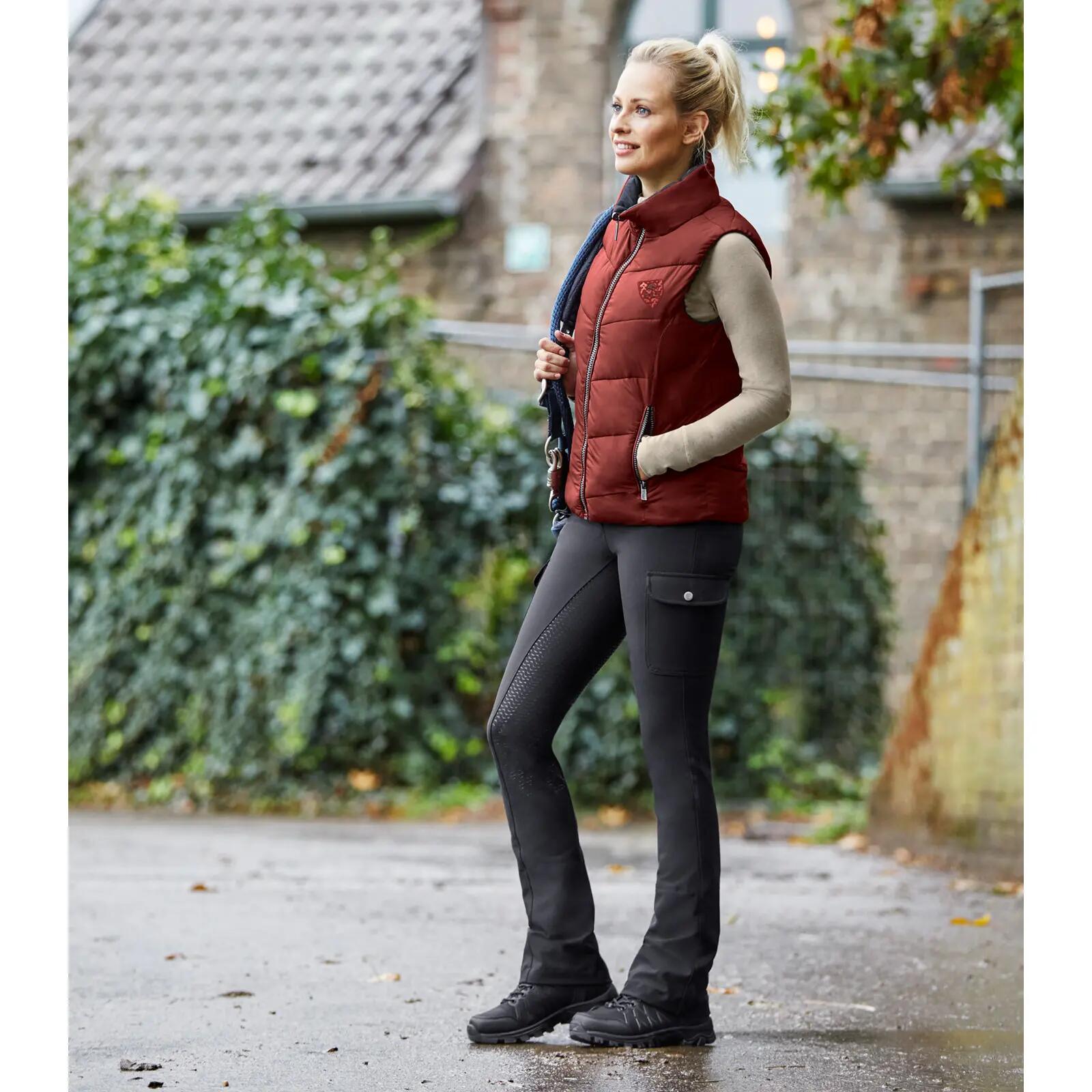 Pantalón de equitación cargo para mujer con agarre total ELT Micro Jodhpur 5/5