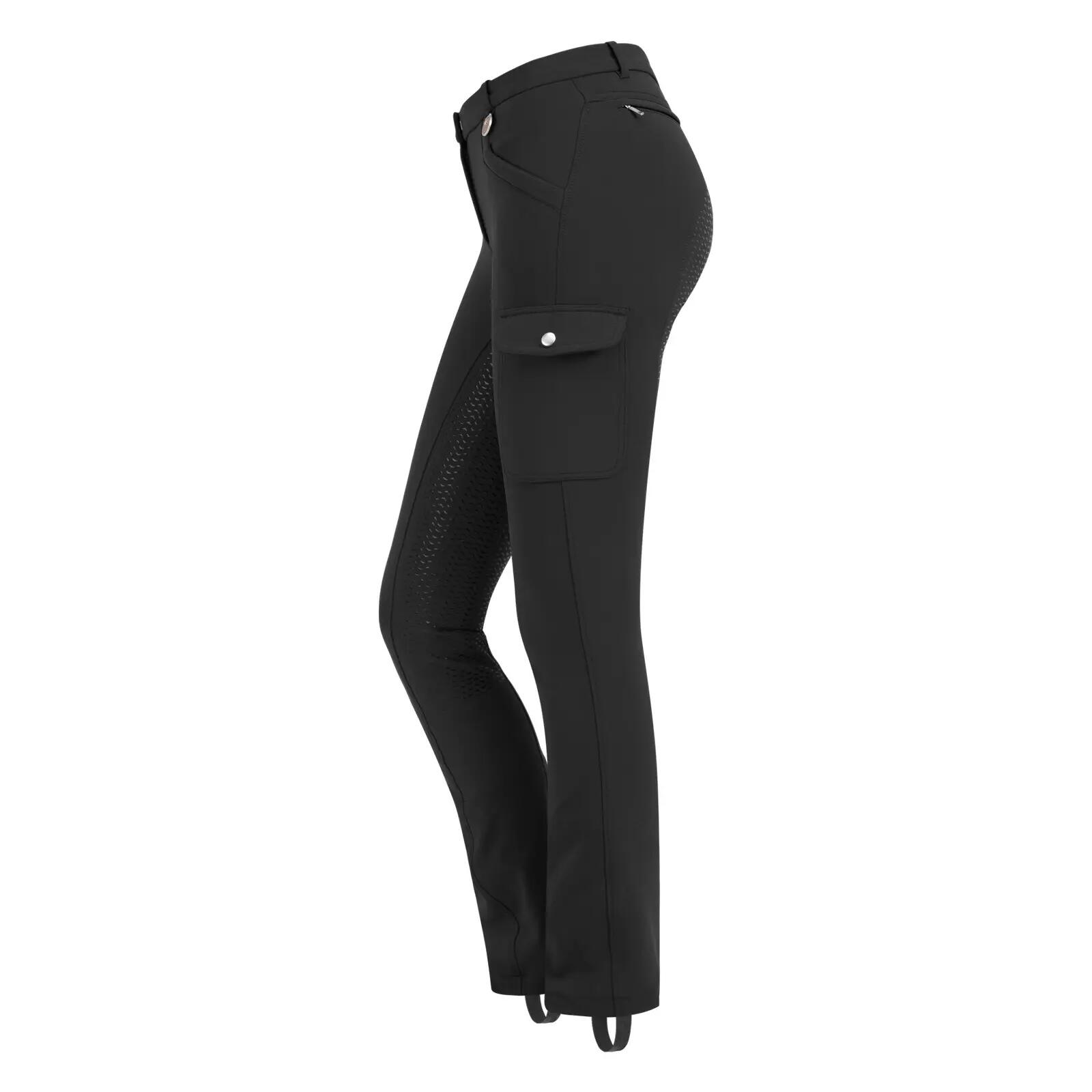 Pantalón de equitación cargo para mujer con agarre total ELT Micro Jodhpur 4/5
