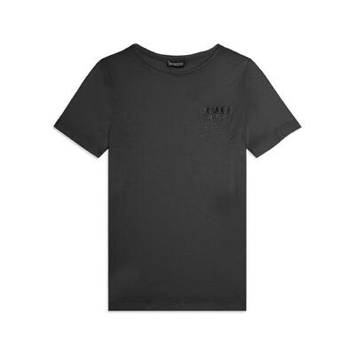 T-shirt manica corta con strass a forma di taschino FREDDY