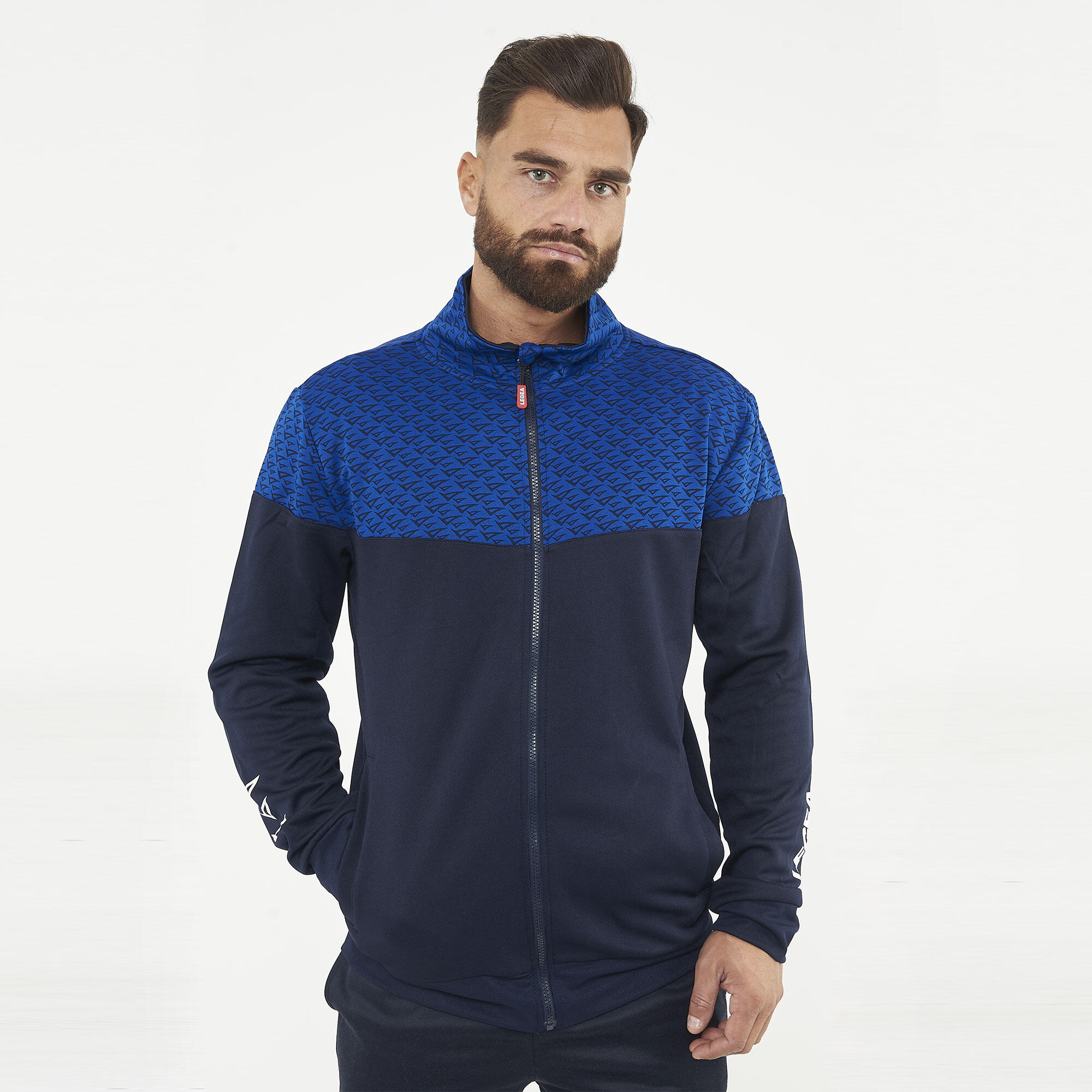 Arkansas Laufjacke mit Kapuze Blau-Azur 3/7
