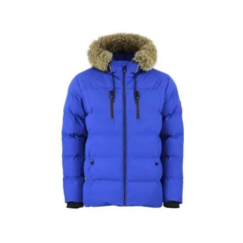 Peak Mountain's Canory Waterproof Fur-Lined Hood Puffer