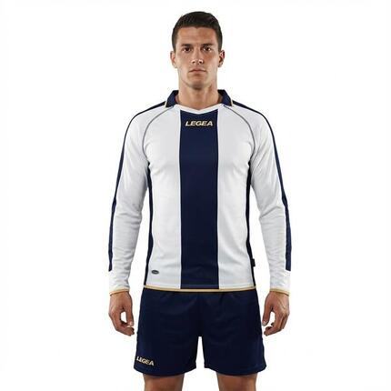 Herren Fußball Langarmtrikot Berlin Amaranth-Schwarz