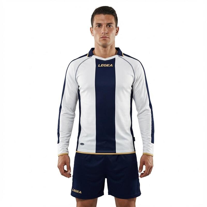 Bărbați Fotbal Tricou Manica Lungă Berlin Alb-Albastru