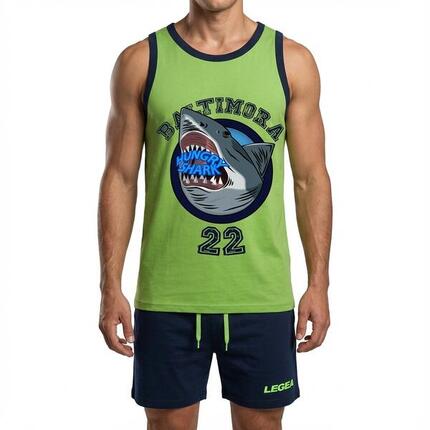 Ensemble de football d'entraînement vert acide-bleu