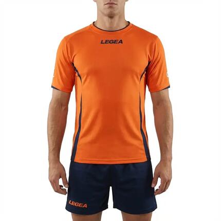 Mężczyzna Sport Dres rozgrzewkowy Piemonte Legea niebiesko-pomarańczowy