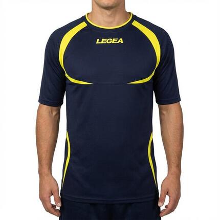 T-shirt de running homme à manches courtes respirant noir-blanc