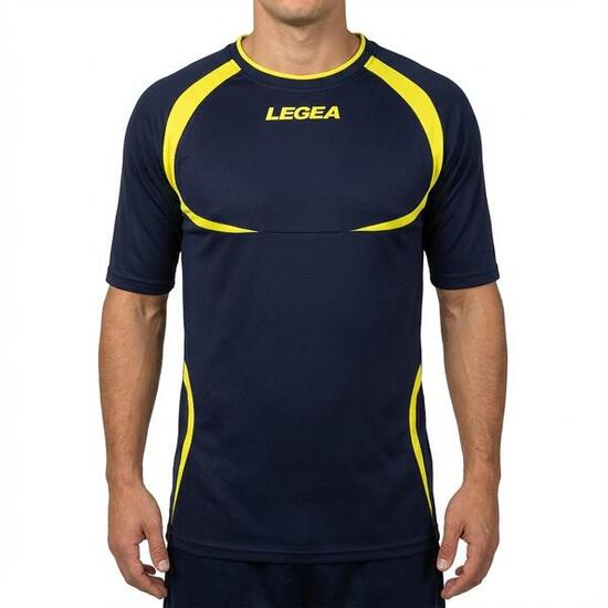 maglia running uomo manica corta traspirante bianco-granata