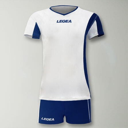 kit calcio da allenamento bianco-azzurro 2/2