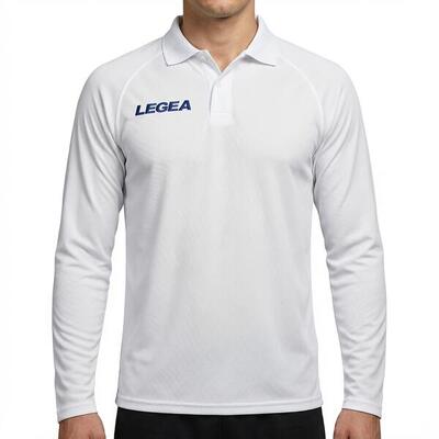 Heren hardloop polo lange mouwen sleutelkenmerken blauw