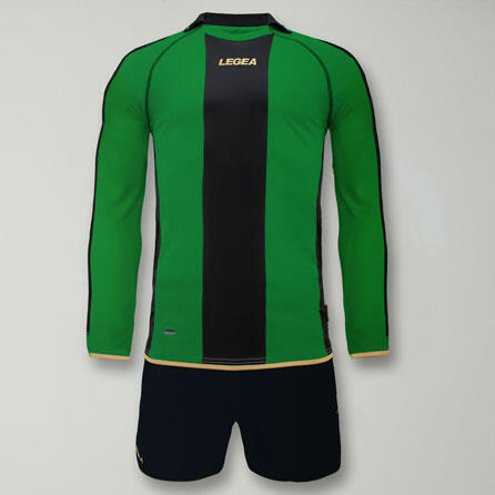 Homme Football Maillot à Manches Longues Berlin Vert-Noir 2/2