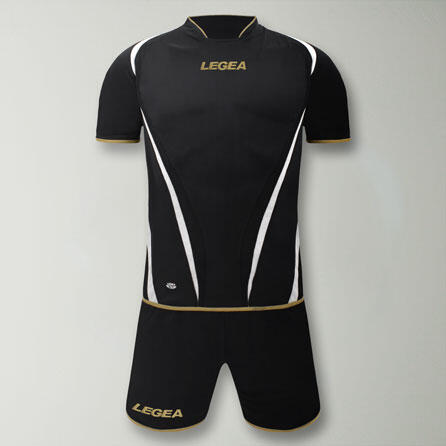 Kit calcio Santiago MC da allenamento nero-bianco 2/2