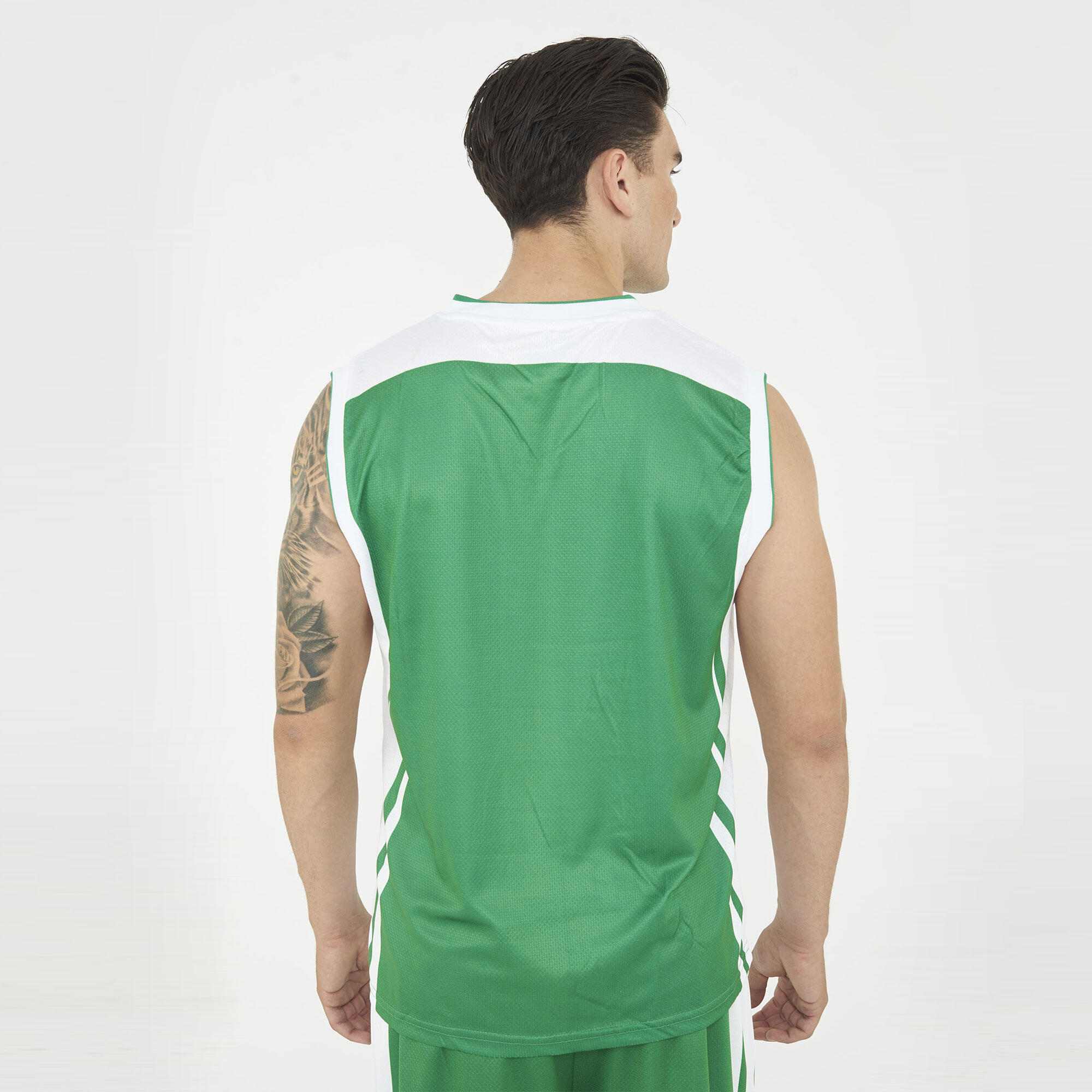 Homem Kit de Basquetebol Jackson Verde-Branco 4/6