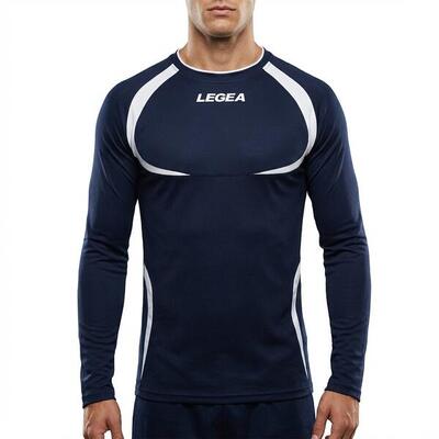 Maglia Taipei ML da running traspirante rosso-bianco