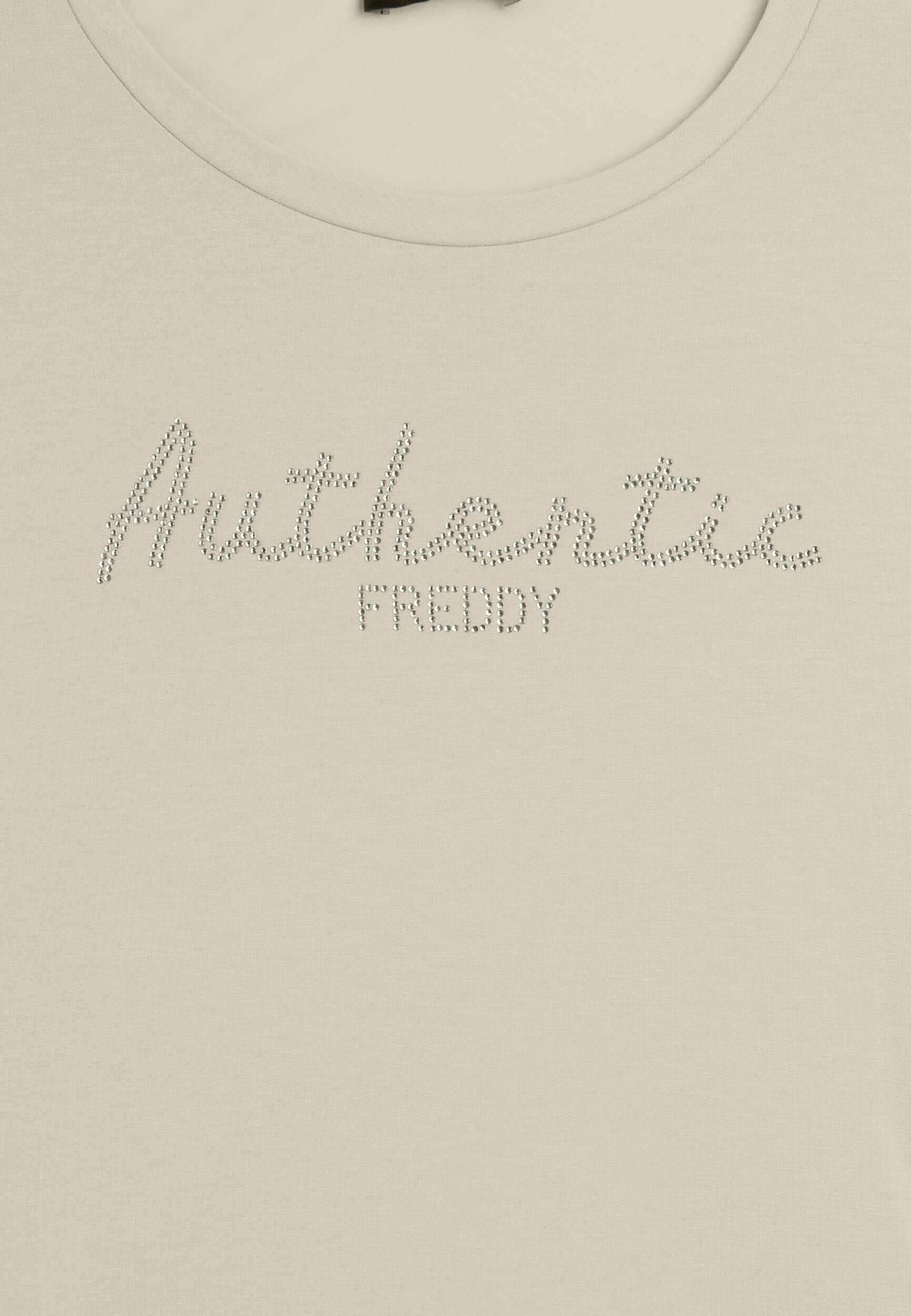Comfort fit sweatshirt met “Authentic”-strass-steentjes 6/6