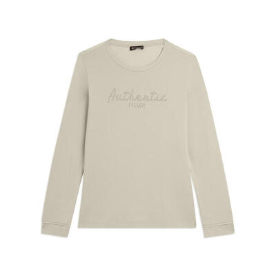 Felpa comfort fit con strass "Authentic