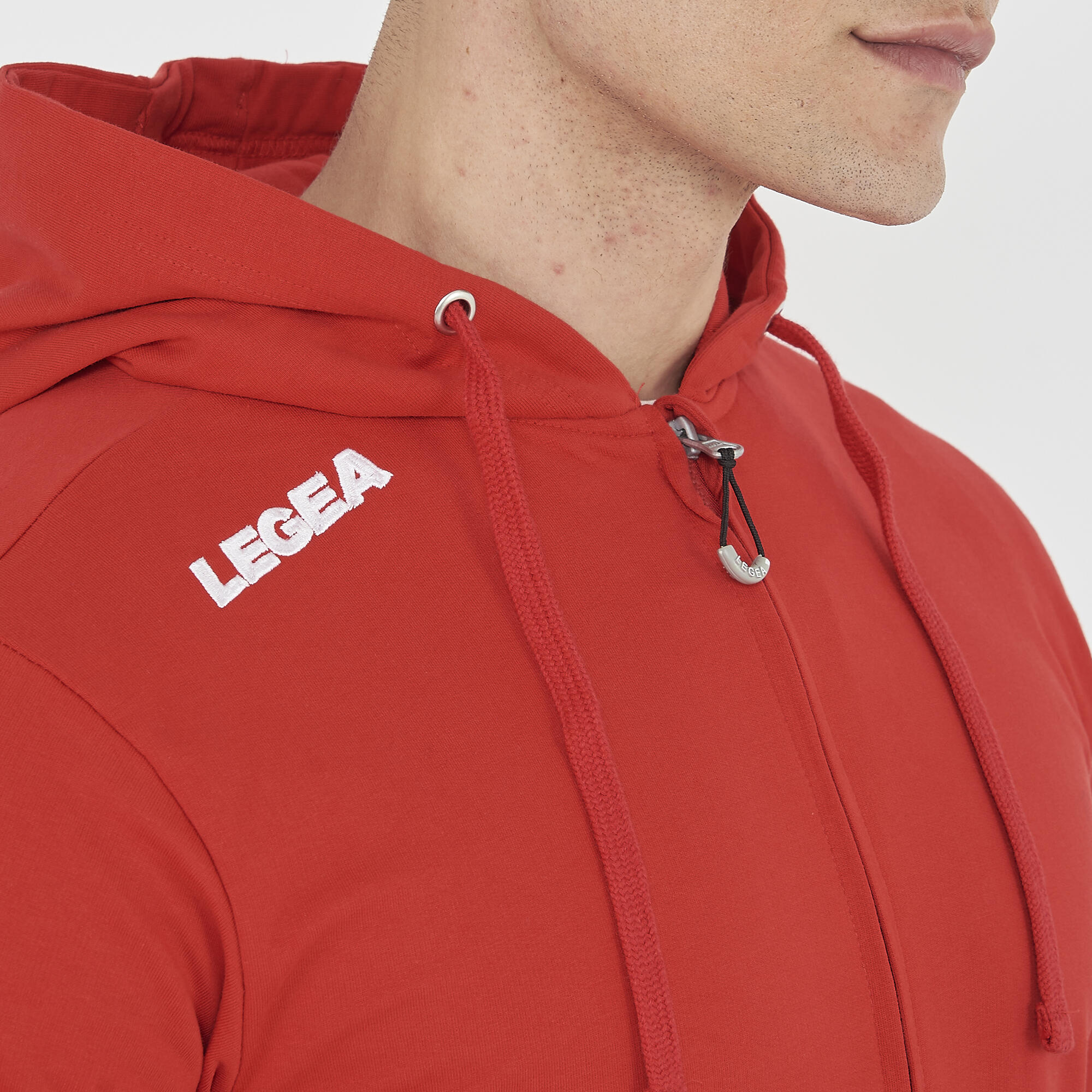 Sweat Femme Entraînement Zip Mi-Slim Fit Rouge 5/7