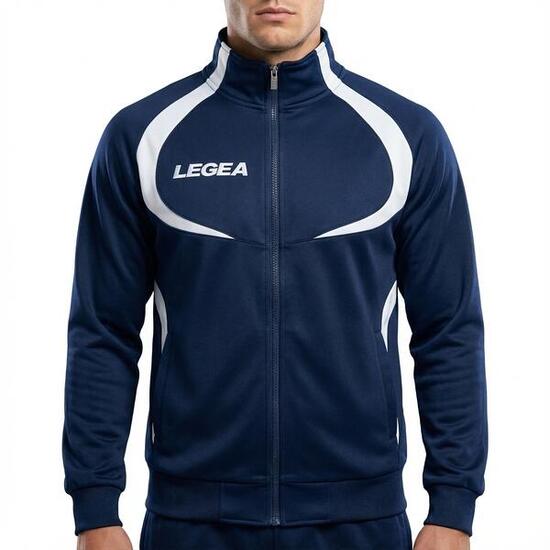 Dames Hardloopjack Ademend Blauw-Wit Singapore