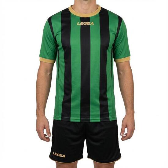 Kit calcio Dubai MC da allenamento e partita azzurro-nero