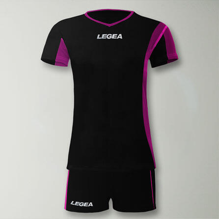kit calcio da allenamento nero-fuxia 2/2