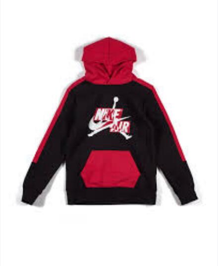 JORDAN Felpa Cappuccio Bambino Jumpman Classic Iii Po Black 857422 023 BLACK