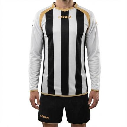 Veste d'entraînement running KIT RIAD ML blanc-noir