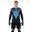 Kit portiere fotbal 100% poliester negru-albastru deschis Allianz