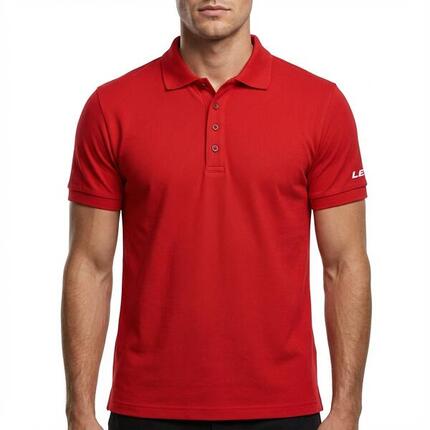 Homme Sport Polo Coton Élastique Bleu