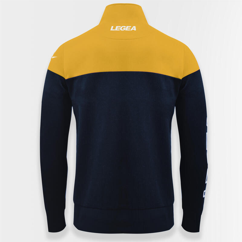 Senior Running Giacca Antivento Traspirante Blu-Ocra Ontario