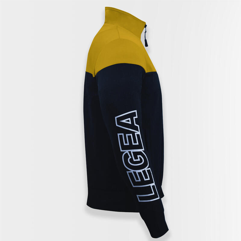 Senior Running Giacca Antivento Traspirante Blu-Ocra Ontario