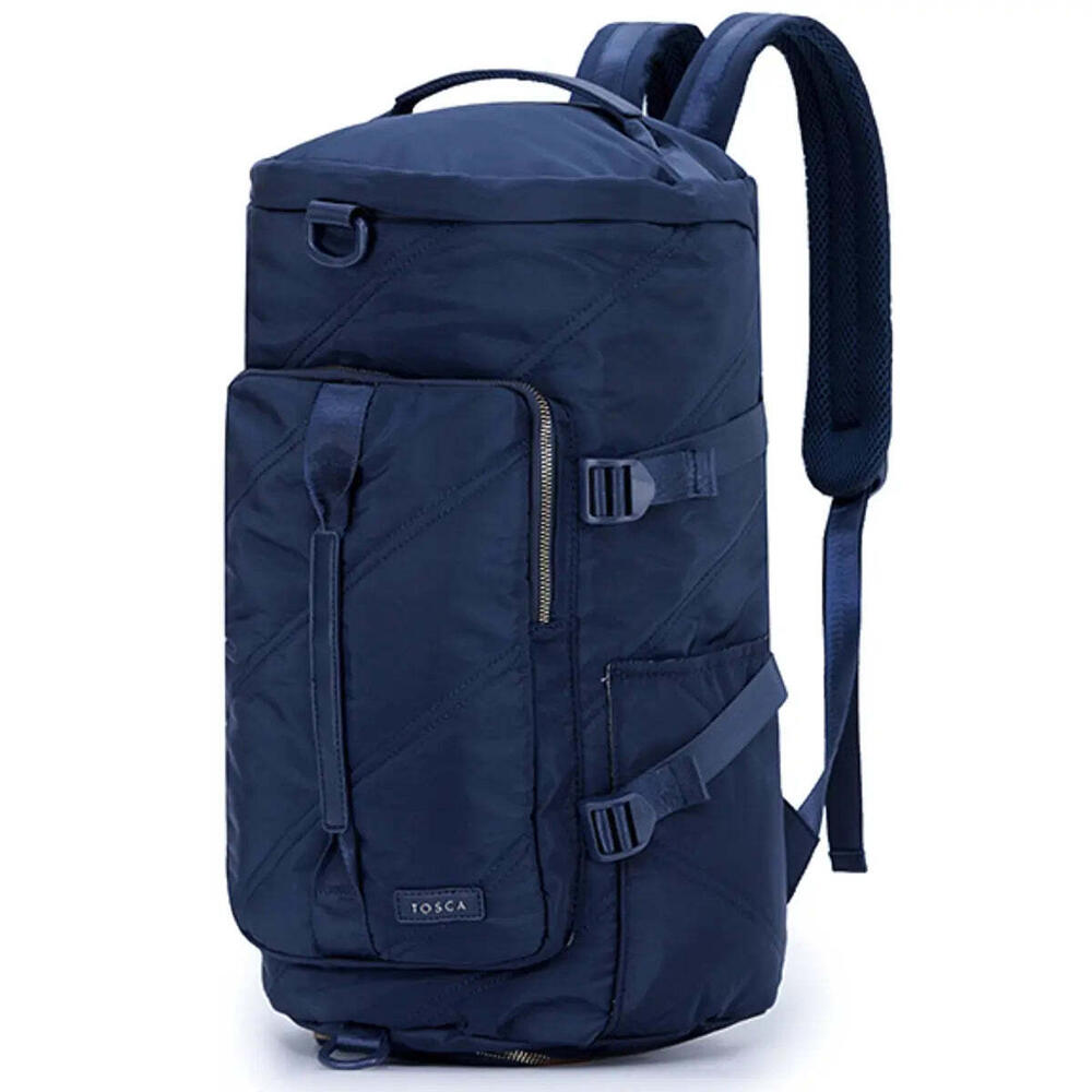 Tosca Harlow Barrel Backpack Tote - Navy Stitch