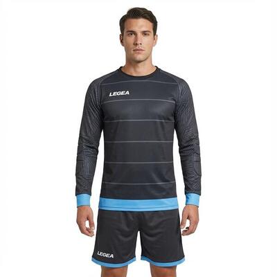 Kit portiere Calderon maglia e pantaloni grigio scuro-celeste
