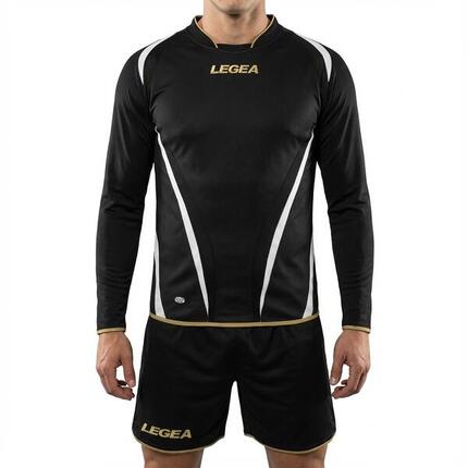 Homme Football Maillot Manches Longues Polyester Bleu-Blanc Modèle