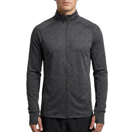 Damen Laufjacke ACT-JACKET ROOEL Polyester Dunkelgrau Melange