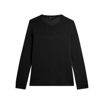 Felpa comfort fit con strass "Authentic