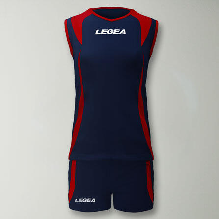 Kit Sicilia t-shirt e pantaloncini da calcio blu-rosso 2/4