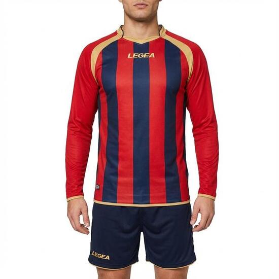 Giacca da training running KIT RIAD ML azzurro-rosso Junior