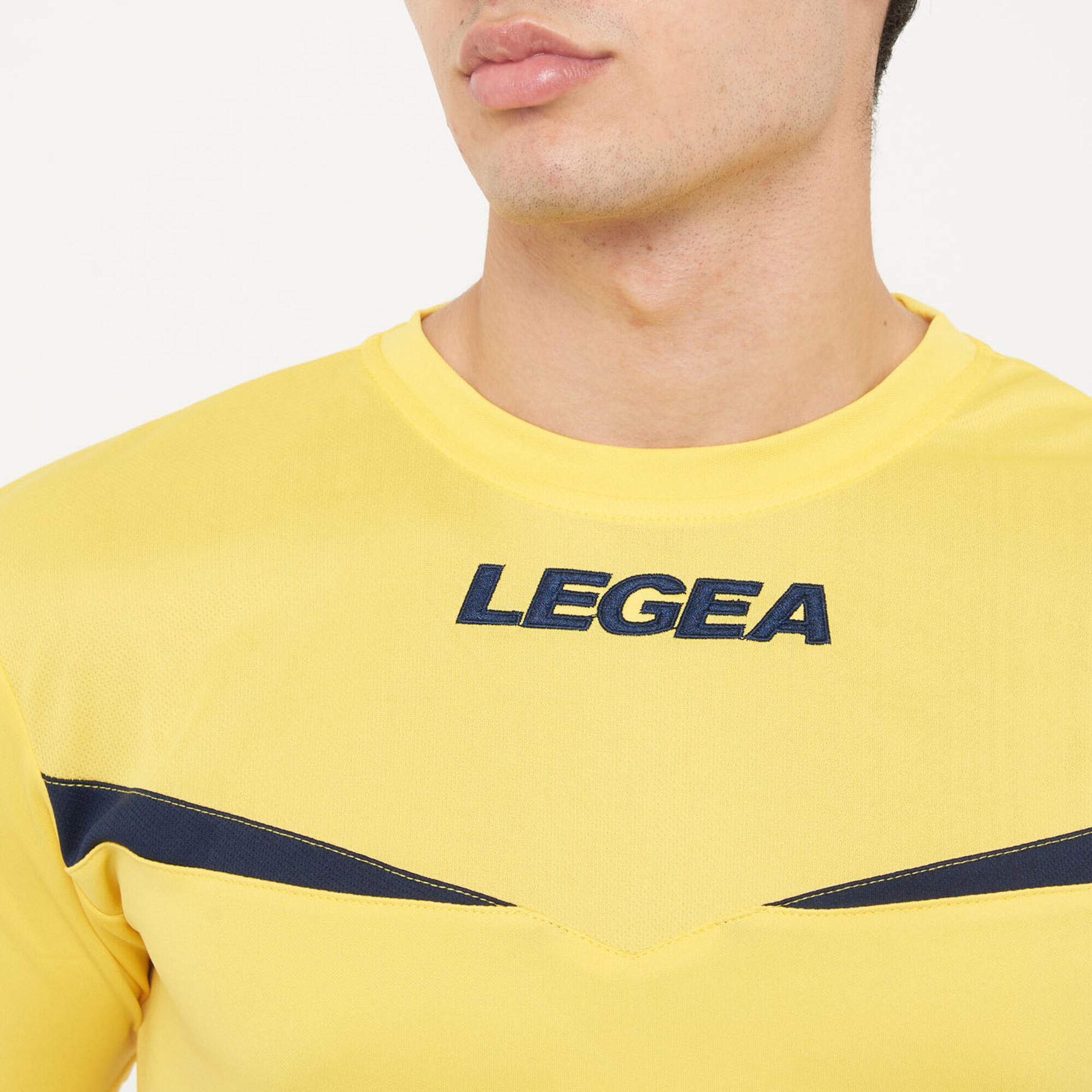 T-shirt de running Pristina MC respirante jaune-bleu 5/7