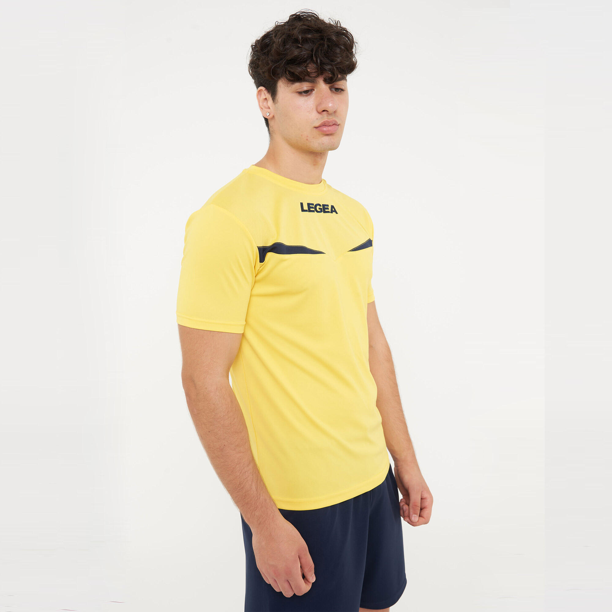 T-shirt de running Pristina MC respirante jaune-bleu 4/7