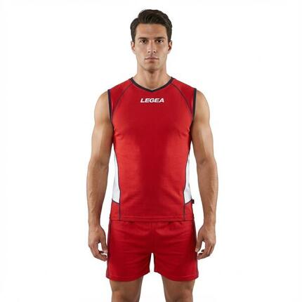 Homme Football Ensemble Entraînement Blanc-Rouge