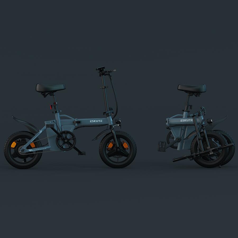 F100 Bicicletta elettrica pieghevole urbana 36V 9Ah 7/7