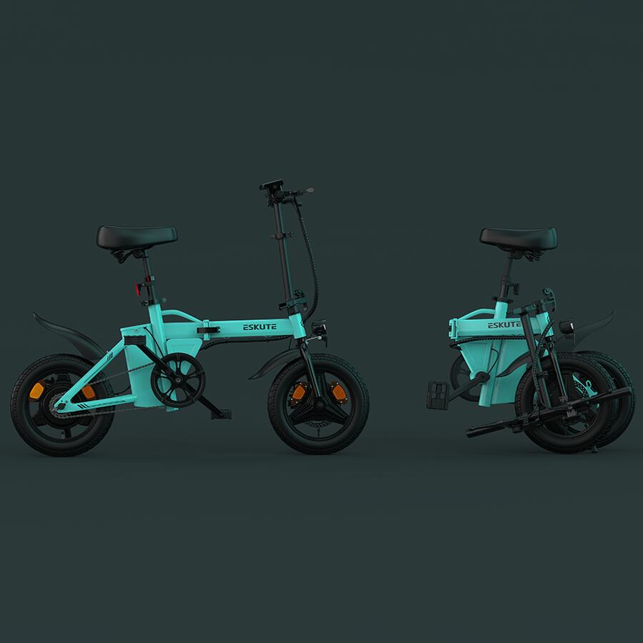 F100 Bicicletta elettrica pieghevole urbana  36V 9Ah 7/7